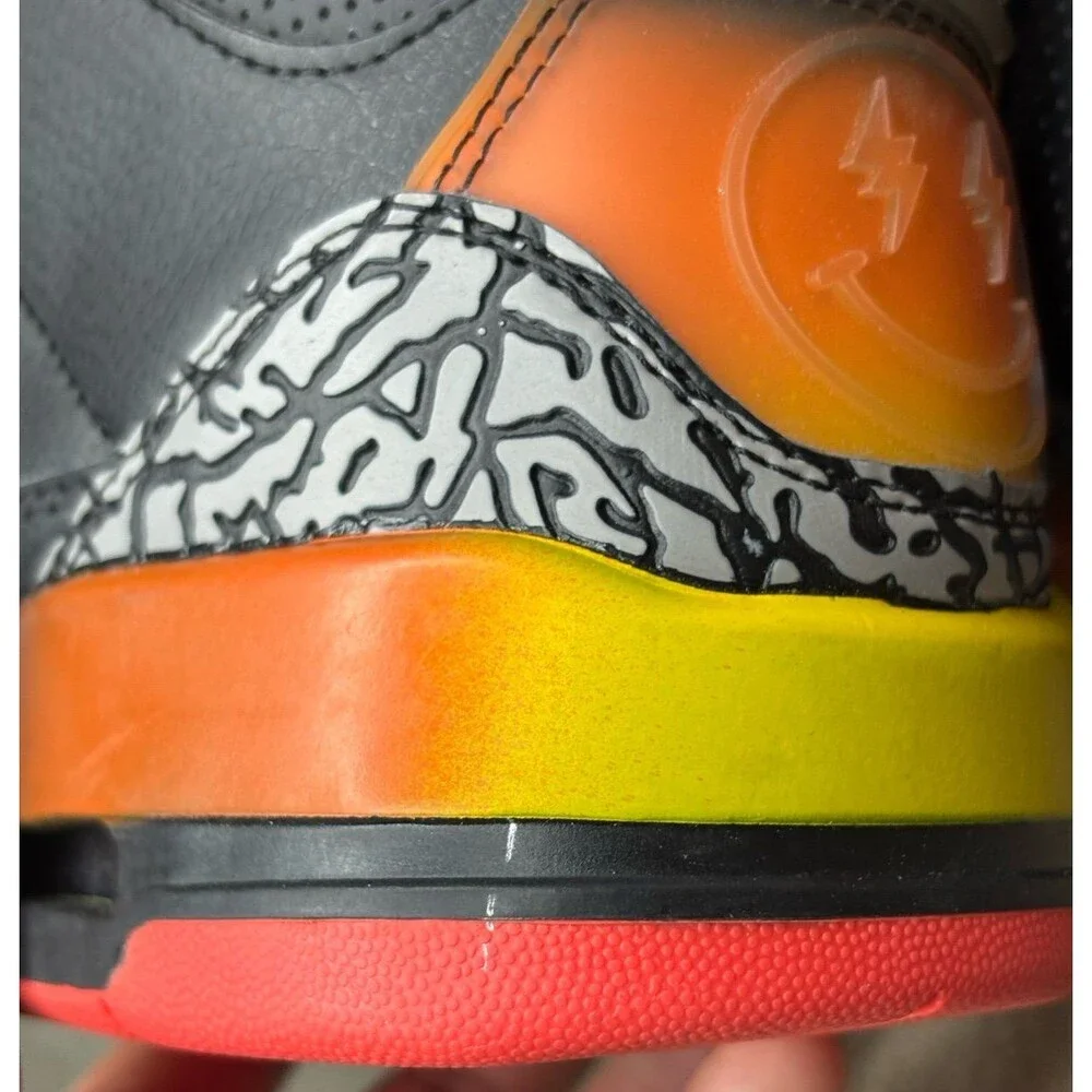Jordan Air Jordan 3 Retro SP J Balvin Rio Black Solar Flare Size 10